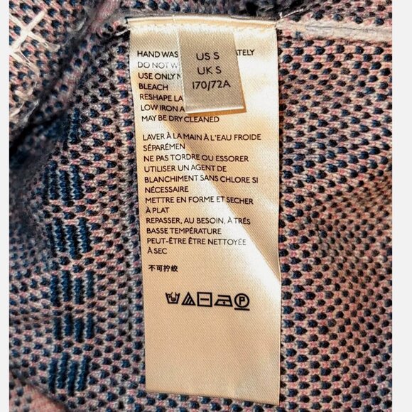 Anthropologie Avery Pencil Skirt Cashmere Wool Knit Embroidered Midi New $198 S - Picture 12 of 13